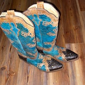 Ferrini Italia Finely Crafted Western Boots Womens size 8